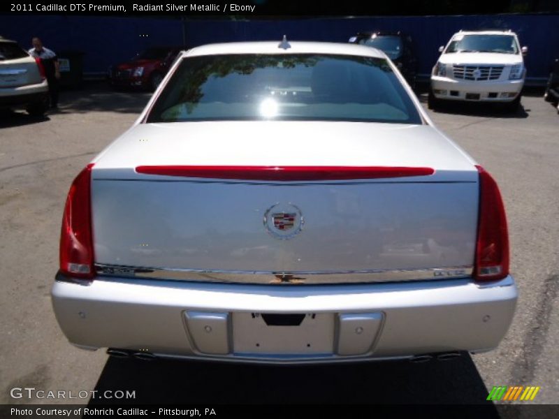 Radiant Silver Metallic / Ebony 2011 Cadillac DTS Premium