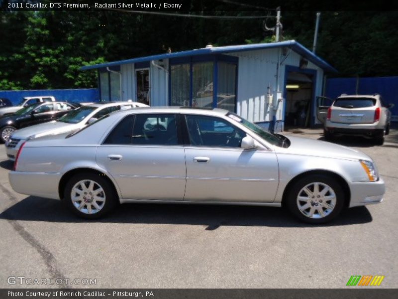 Radiant Silver Metallic / Ebony 2011 Cadillac DTS Premium