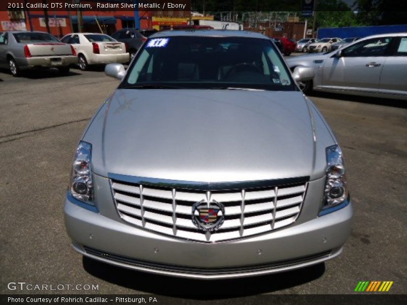 Radiant Silver Metallic / Ebony 2011 Cadillac DTS Premium