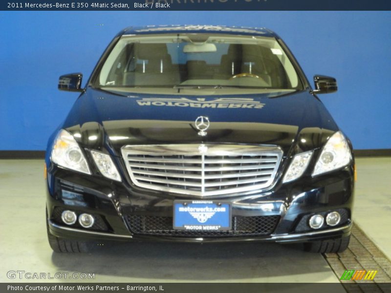 Black / Black 2011 Mercedes-Benz E 350 4Matic Sedan