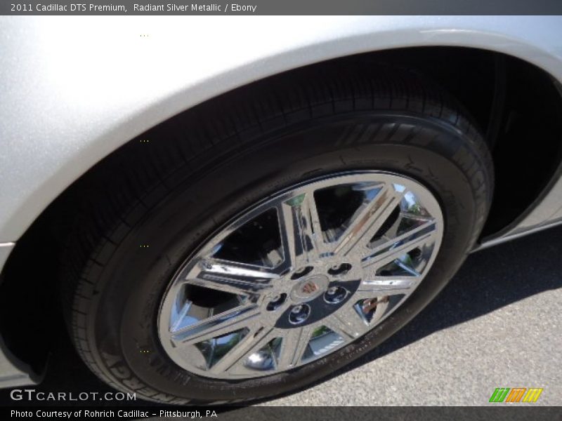 Radiant Silver Metallic / Ebony 2011 Cadillac DTS Premium
