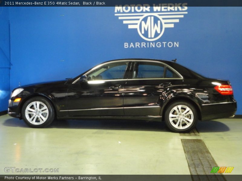 Black / Black 2011 Mercedes-Benz E 350 4Matic Sedan