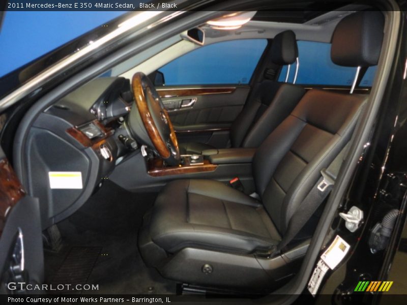 Black / Black 2011 Mercedes-Benz E 350 4Matic Sedan