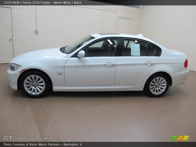 Alpine White / Black 2009 BMW 3 Series 328xi Sedan