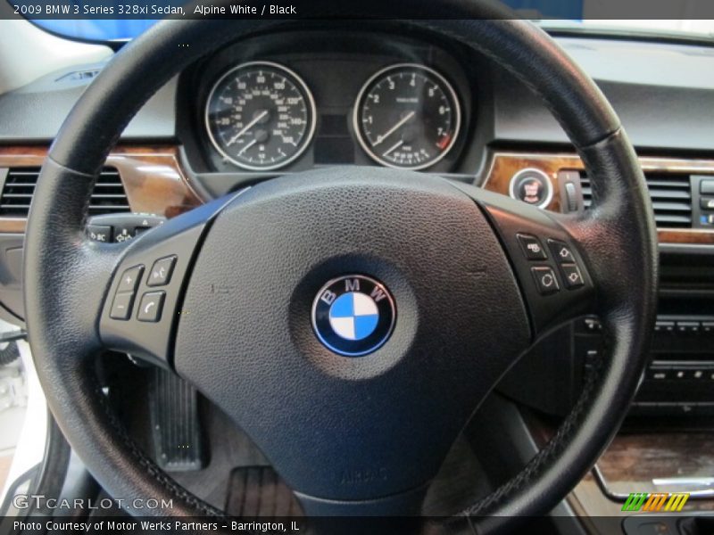 Alpine White / Black 2009 BMW 3 Series 328xi Sedan