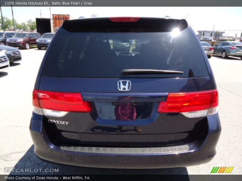Baltic Blue Pearl / Gray 2008 Honda Odyssey EX