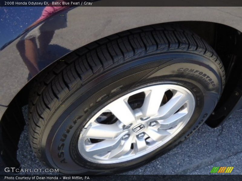 Baltic Blue Pearl / Gray 2008 Honda Odyssey EX