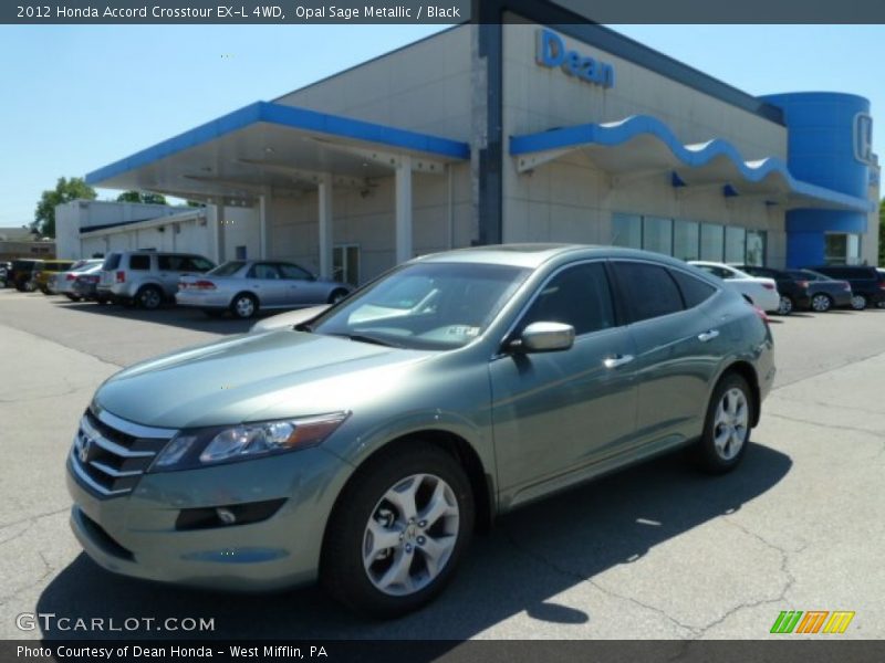 Opal Sage Metallic / Black 2012 Honda Accord Crosstour EX-L 4WD