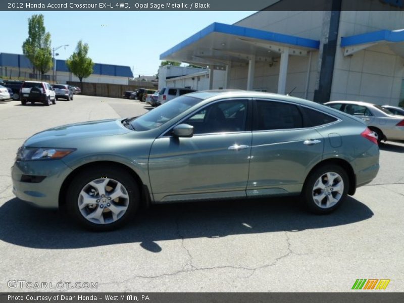 Opal Sage Metallic / Black 2012 Honda Accord Crosstour EX-L 4WD