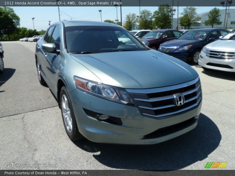 Opal Sage Metallic / Black 2012 Honda Accord Crosstour EX-L 4WD