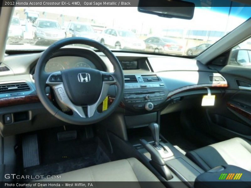 Opal Sage Metallic / Black 2012 Honda Accord Crosstour EX-L 4WD