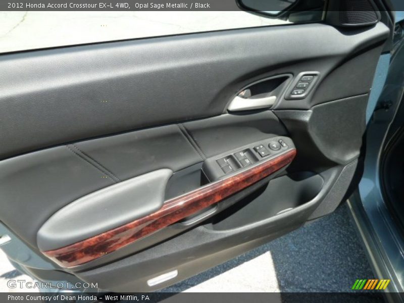 Opal Sage Metallic / Black 2012 Honda Accord Crosstour EX-L 4WD