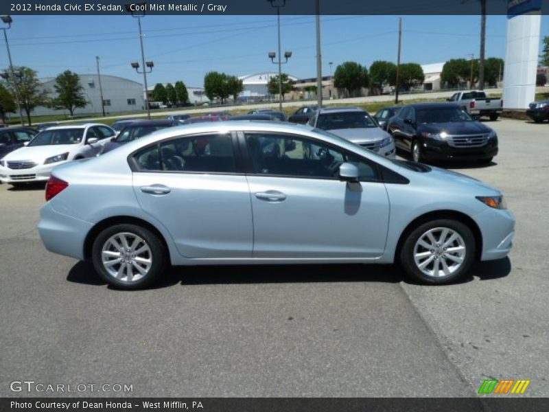 Cool Mist Metallic / Gray 2012 Honda Civic EX Sedan