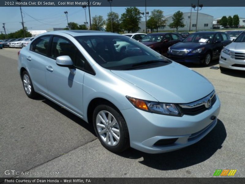 Cool Mist Metallic / Gray 2012 Honda Civic EX Sedan