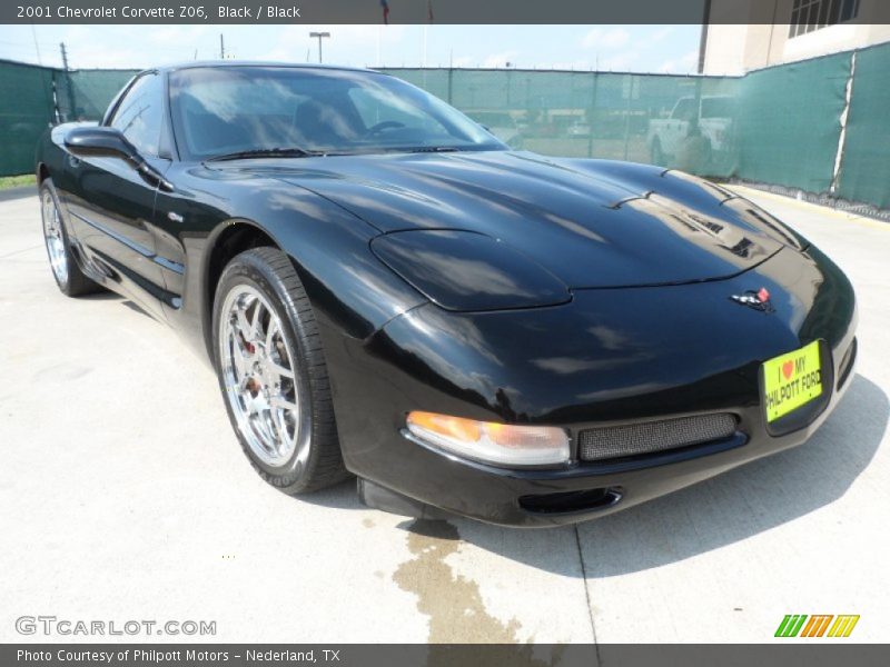 Black / Black 2001 Chevrolet Corvette Z06