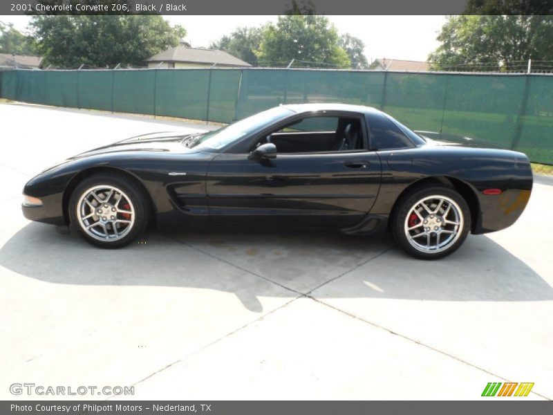Black / Black 2001 Chevrolet Corvette Z06