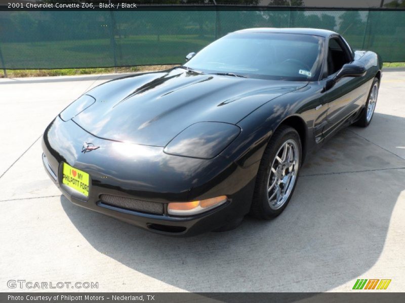Black / Black 2001 Chevrolet Corvette Z06