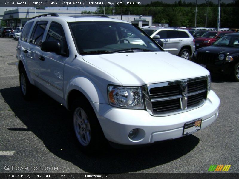 Bright White / Dark Slate Gray/Light Slate Gray 2009 Dodge Durango SLT 4x4