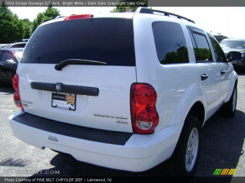Bright White / Dark Slate Gray/Light Slate Gray 2009 Dodge Durango SLT 4x4