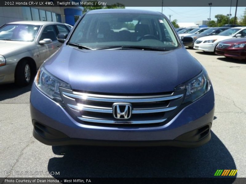 Twilight Blue Metallic / Gray 2012 Honda CR-V LX 4WD