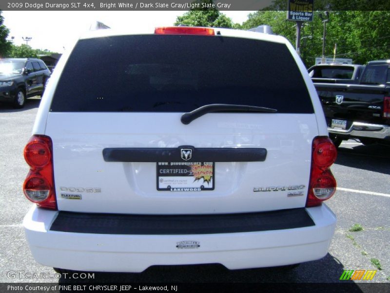 Bright White / Dark Slate Gray/Light Slate Gray 2009 Dodge Durango SLT 4x4