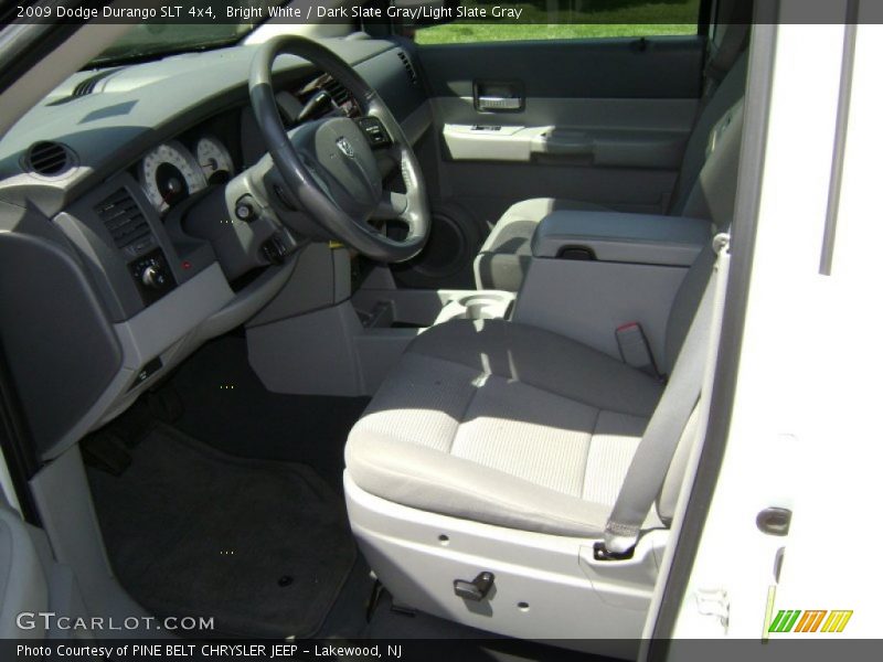 Bright White / Dark Slate Gray/Light Slate Gray 2009 Dodge Durango SLT 4x4