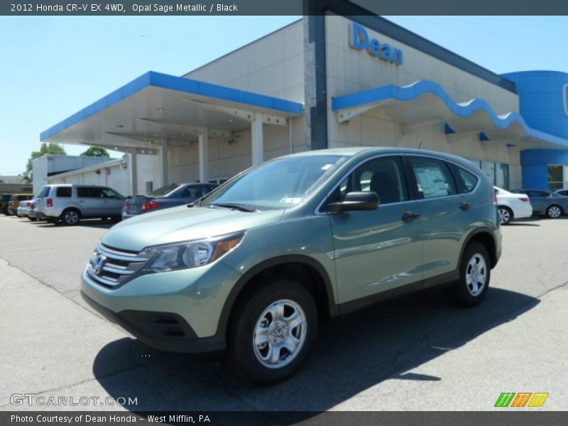 Opal Sage Metallic / Black 2012 Honda CR-V EX 4WD
