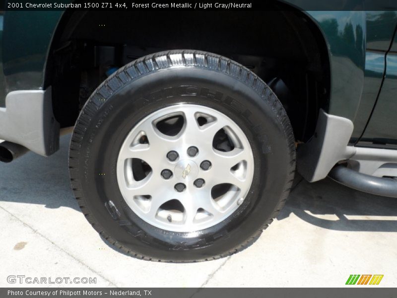 Forest Green Metallic / Light Gray/Neutral 2001 Chevrolet Suburban 1500 Z71 4x4