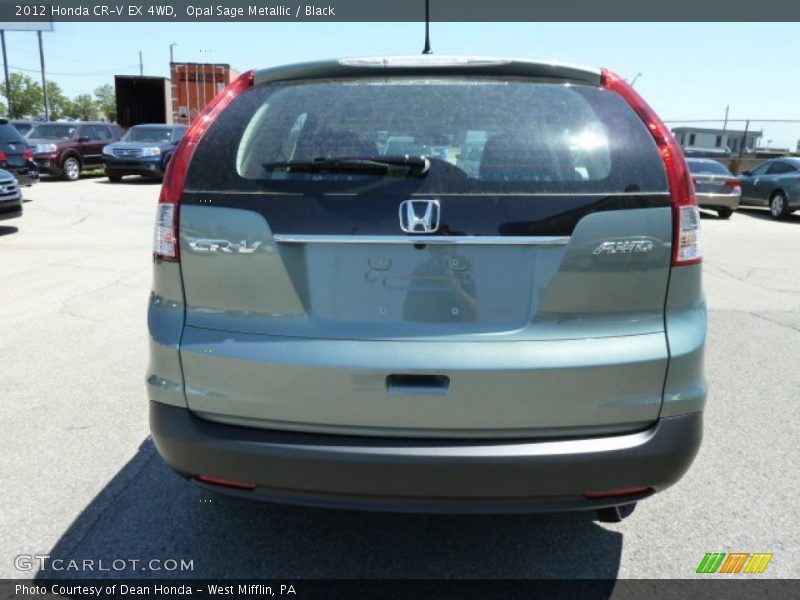 Opal Sage Metallic / Black 2012 Honda CR-V EX 4WD