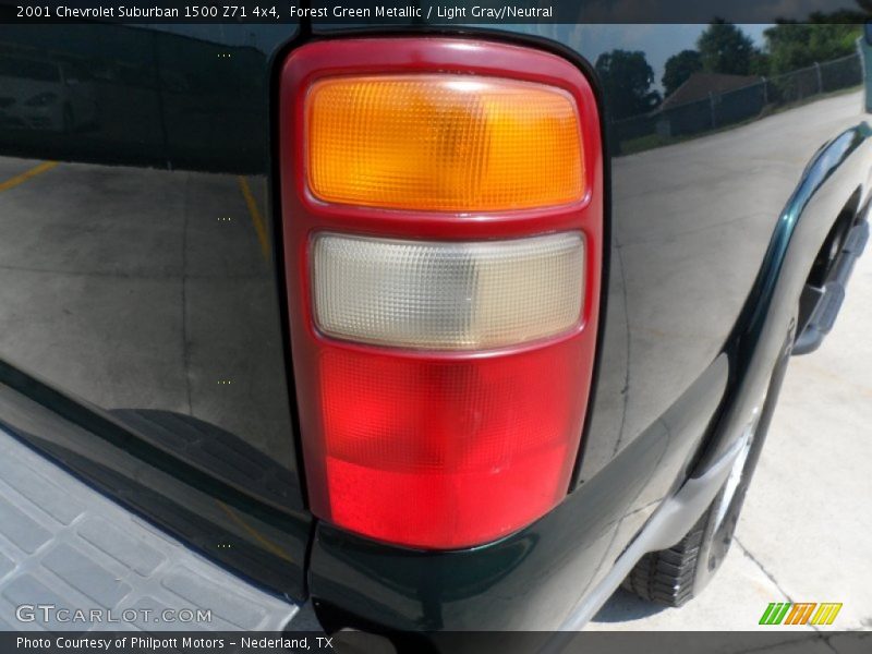 Forest Green Metallic / Light Gray/Neutral 2001 Chevrolet Suburban 1500 Z71 4x4