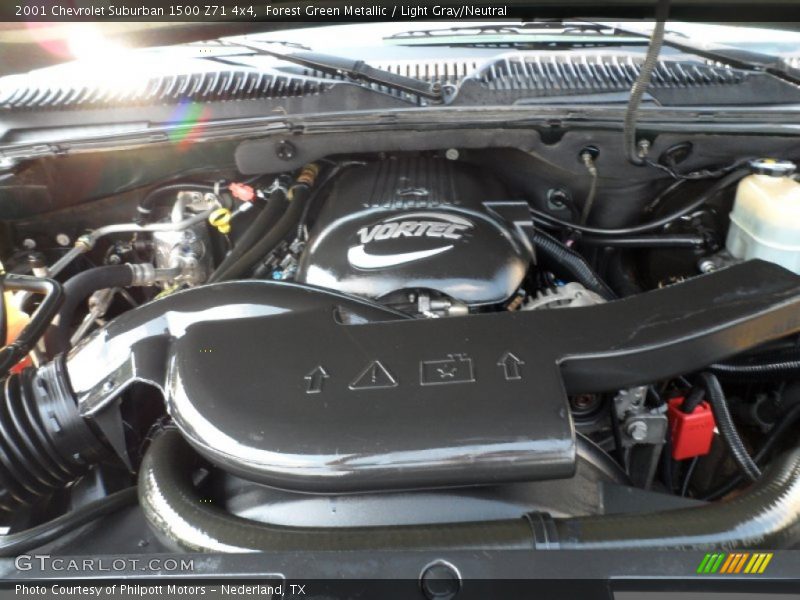Forest Green Metallic / Light Gray/Neutral 2001 Chevrolet Suburban 1500 Z71 4x4