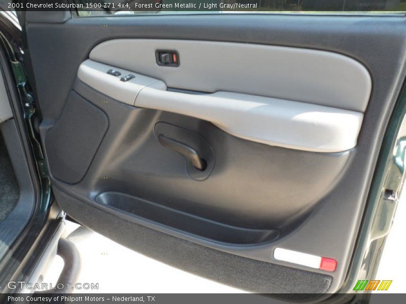 Forest Green Metallic / Light Gray/Neutral 2001 Chevrolet Suburban 1500 Z71 4x4