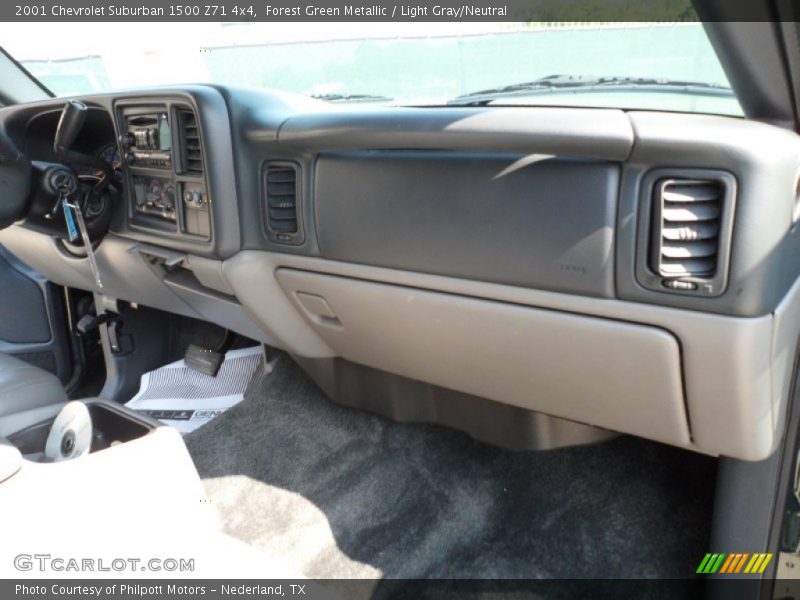 Forest Green Metallic / Light Gray/Neutral 2001 Chevrolet Suburban 1500 Z71 4x4