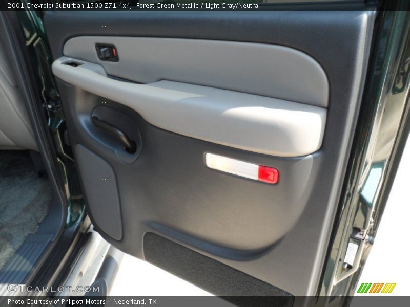 Forest Green Metallic / Light Gray/Neutral 2001 Chevrolet Suburban 1500 Z71 4x4