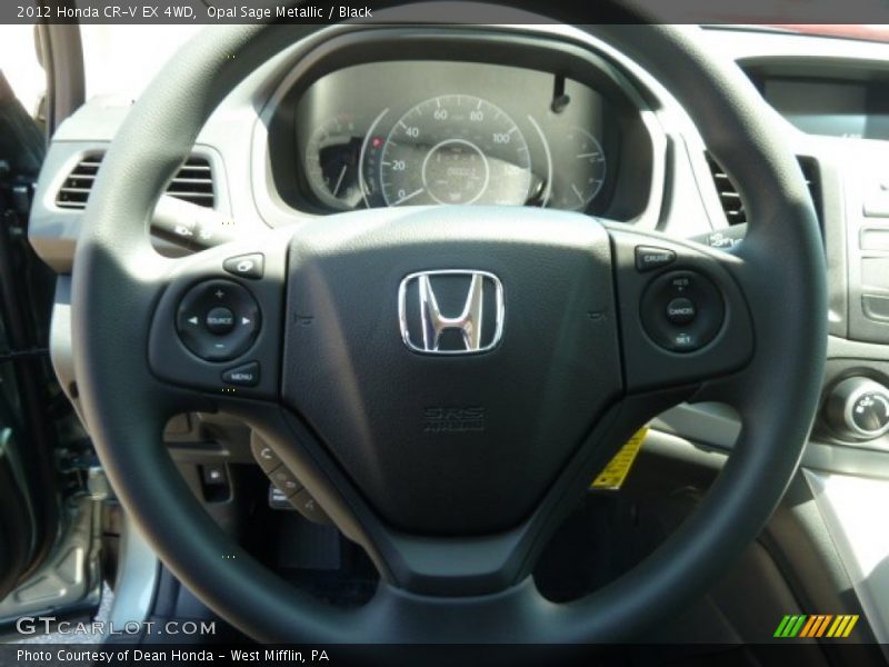 Opal Sage Metallic / Black 2012 Honda CR-V EX 4WD