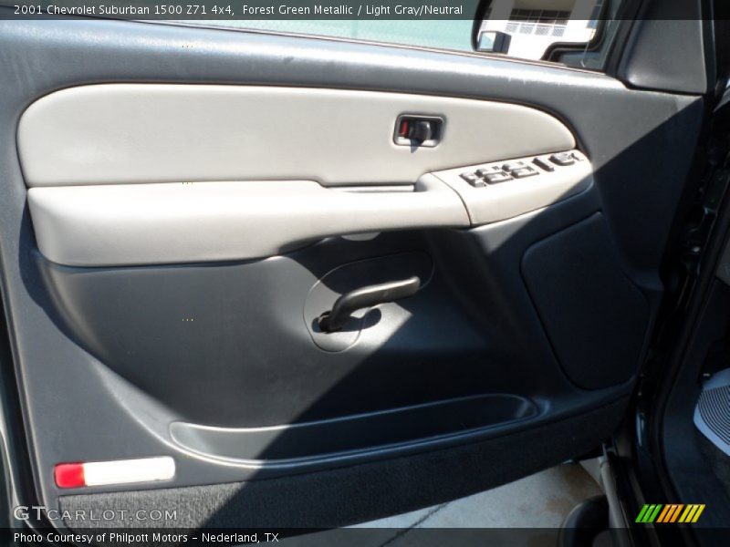 Forest Green Metallic / Light Gray/Neutral 2001 Chevrolet Suburban 1500 Z71 4x4