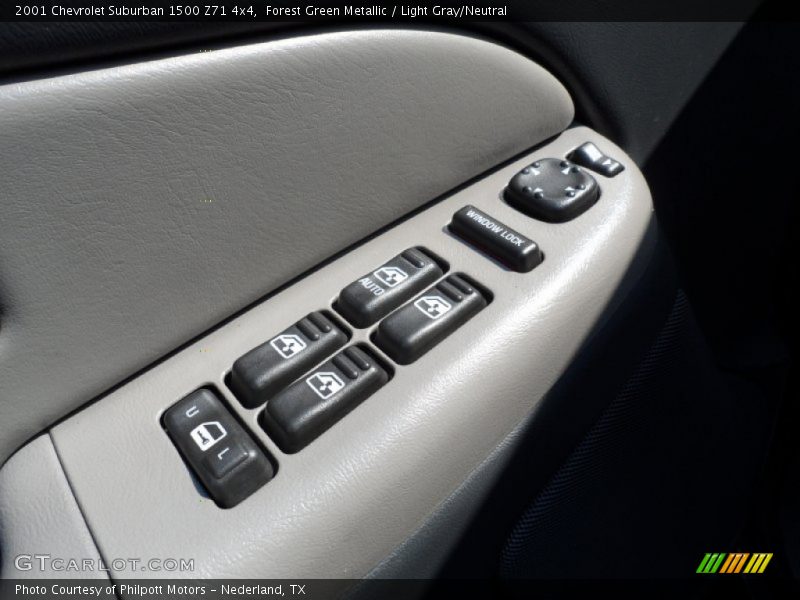 Forest Green Metallic / Light Gray/Neutral 2001 Chevrolet Suburban 1500 Z71 4x4