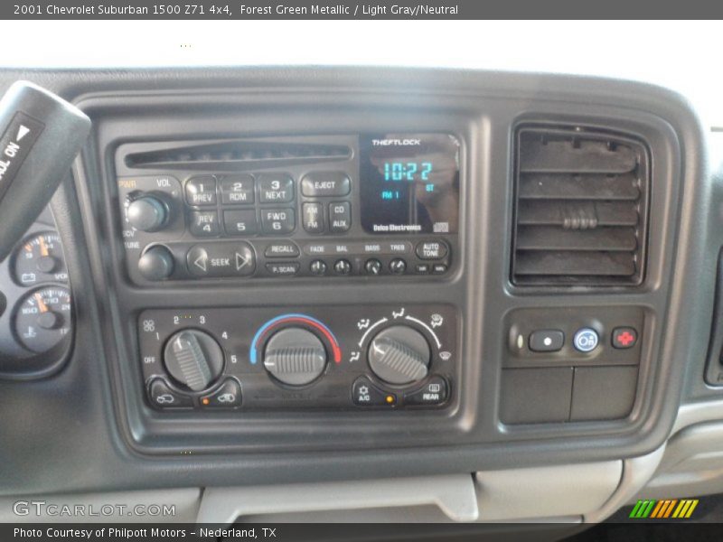 Forest Green Metallic / Light Gray/Neutral 2001 Chevrolet Suburban 1500 Z71 4x4