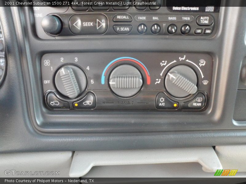 Forest Green Metallic / Light Gray/Neutral 2001 Chevrolet Suburban 1500 Z71 4x4