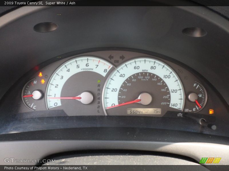 Super White / Ash 2009 Toyota Camry SE