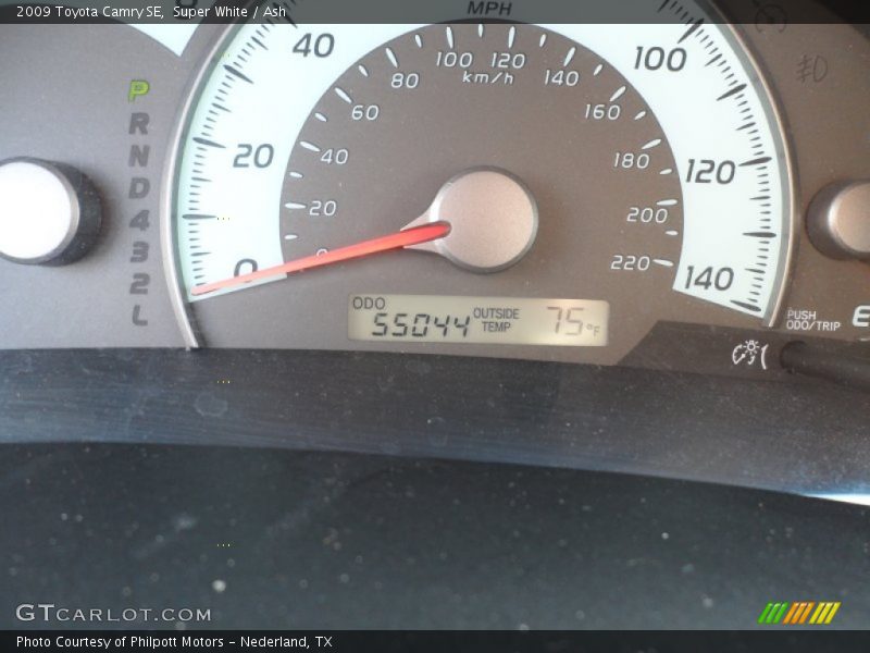 Super White / Ash 2009 Toyota Camry SE