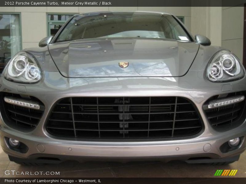 Meteor Grey Metallic / Black 2012 Porsche Cayenne Turbo