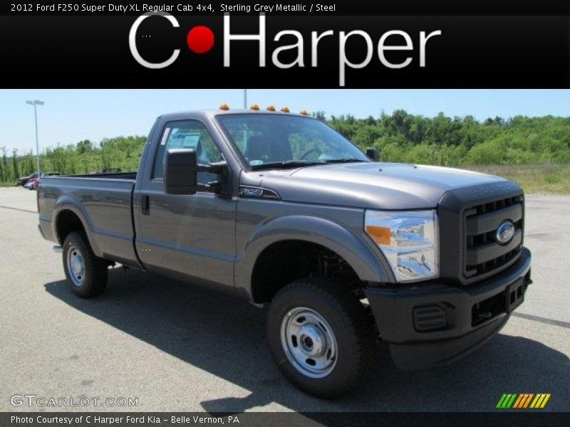 Sterling Grey Metallic / Steel 2012 Ford F250 Super Duty XL Regular Cab 4x4
