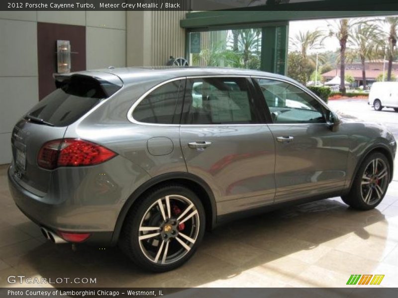 Meteor Grey Metallic / Black 2012 Porsche Cayenne Turbo