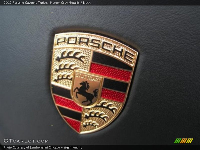 Meteor Grey Metallic / Black 2012 Porsche Cayenne Turbo