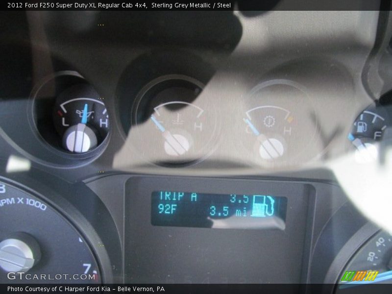 Sterling Grey Metallic / Steel 2012 Ford F250 Super Duty XL Regular Cab 4x4
