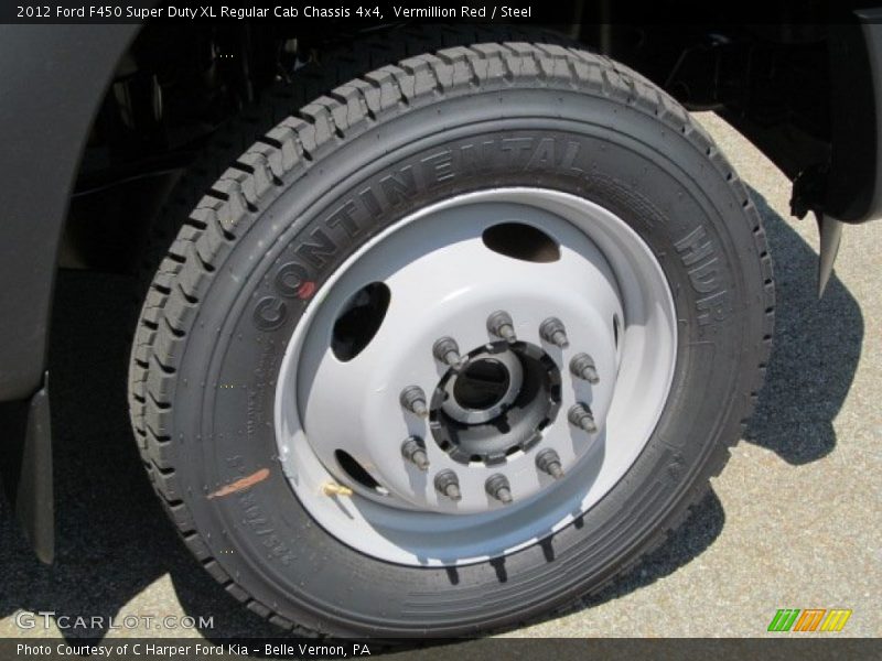 Vermillion Red / Steel 2012 Ford F450 Super Duty XL Regular Cab Chassis 4x4