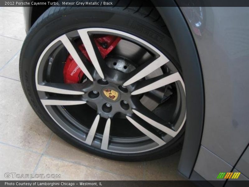 Meteor Grey Metallic / Black 2012 Porsche Cayenne Turbo