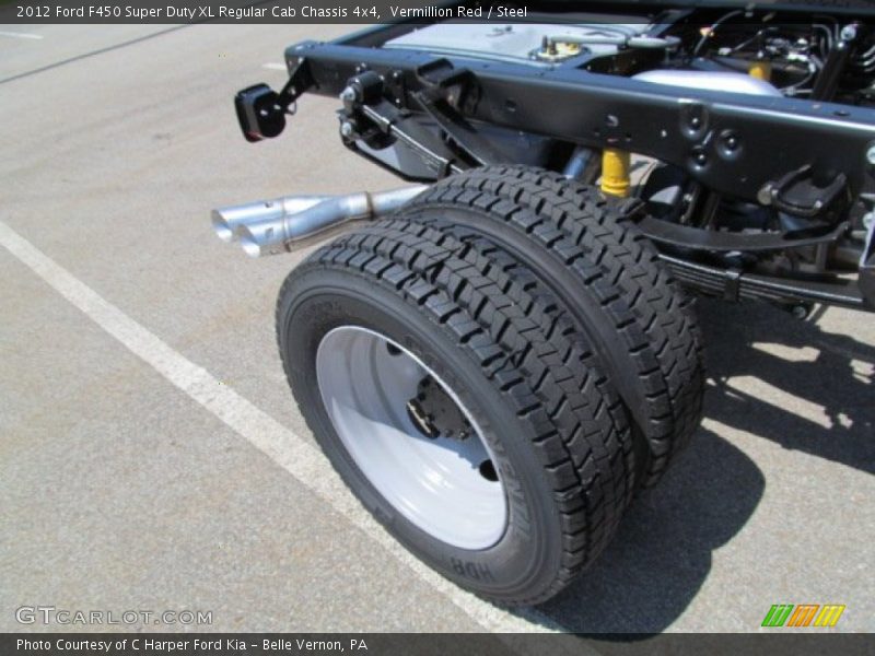 Vermillion Red / Steel 2012 Ford F450 Super Duty XL Regular Cab Chassis 4x4
