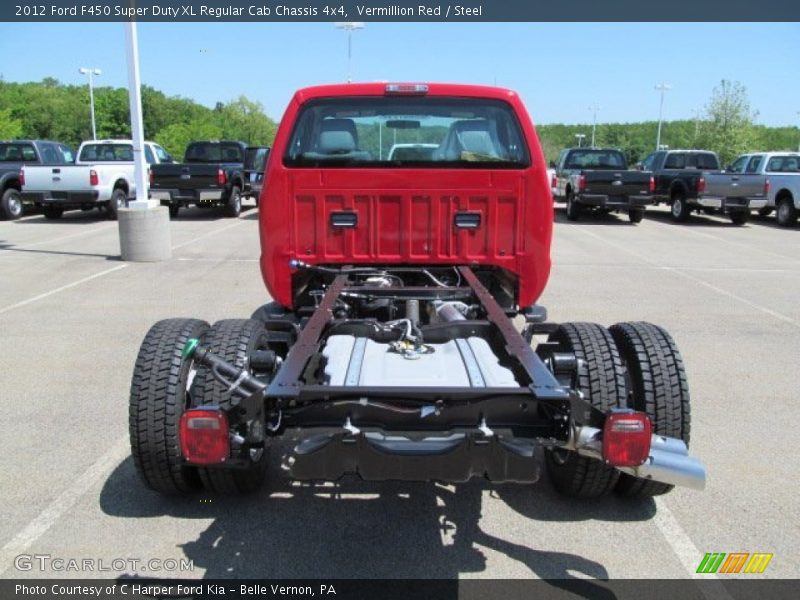 Vermillion Red / Steel 2012 Ford F450 Super Duty XL Regular Cab Chassis 4x4